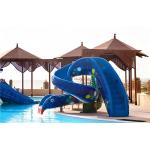 Fiberglass Water Splash Swimming Pool Slide Waterplayground Water Park Animals Set Color customization Elephant Snake Rainbow Children's Pool Slide for sale
