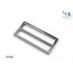 Curved Double Loop Metal Slide Buckle 50mm Inner Size Polished Rustproof
