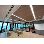 16/16/6mm Oak Laminate Wooden Perforated Acoustic Panel Ceiling Tiles Soundproofing Board for sale