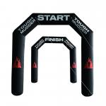 best giant rainbow sport entrance inflatable advertising arches with balloon starting gate for halloween decoration for sale