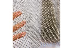 China Spiral Metal Mesh Curtains With Diamond Holes For Space Division supplier