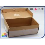 CMYK Eco Friendly Kraft Paper Gift Box Matt Varnishing Packaging For Shoes for sale