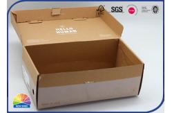 China CMYK Eco Friendly Kraft Paper Gift Box Matt Varnishing Packaging For Shoes supplier