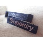 Superdry 3D High Frequency Silver Logo Clothing Neck Label For Jackets for sale