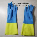 Neoprene Rubber Latex Gloves Chemical Resistant For Furniture Paint Ink for sale