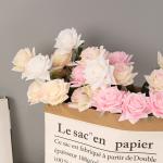 Simulated Flower Texture Moisturizing Rose Wedding Decoration Home Living Room Decoration Silk Flower Fake Flower Rose for sale