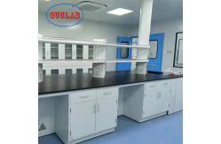China Rustproof Modular Island Benches In Laboratory Multipurpose Steel Material supplier