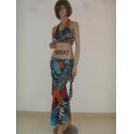 Distinctive Belly Dancers Outfits Underwire Halter Bikini Top Floor Length Skirt for sale