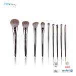100% Synthetic 10pcs Eye Brush Set Plastic Tapered Gradient Handle for sale