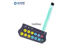 China Embossed Keys Custom LED Membrane Switch Tactile Keypad 3M467 supplier