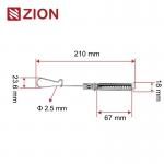 ZCSSC-03 FTTH Stainless Steel Flat Cable Drop Clamp | Reliable Fiber Optic Wire Clamp for Outdoor and Indoor Use for sale