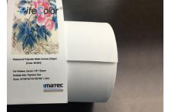 China 320g Inkjet White Polyester Fabric Roll / Art Print Canvas With Eco Solvent Inks supplier