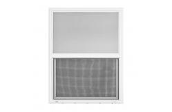 China Top- AAMA Certified Vinyl UPVC Single Hung Windows with Fiberglass Screen Netting Material supplier