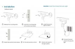 China 180 Degree IP65 Outdoor Spotlights 20m Solar Motion Sensor Security Light supplier