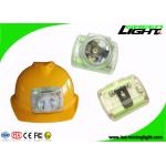 15000 Lux Mining Cap Lights PC ABS Material OLED Screen With Transparent Body