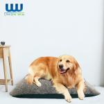 Option Linen Faux Fur Orthopedic Washable Dog Bed Different Size for sale