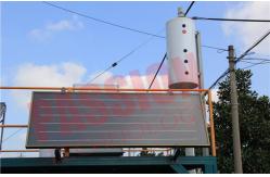 China Integrated Pressurized Solar Power Hot Water System Copper Aluminum Blue Titanium supplier