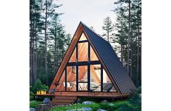 China Triangle Tiny Prefabricated Steel House with A Frame Double Floor supplier