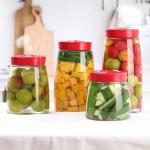 Transparent Glass Jam Jar Modern Fermenting Seal Storage Jar With Lid Kit