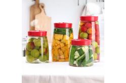 China Transparent Glass Jam Jar Modern Fermenting Seal Storage Jar With Lid Kit supplier