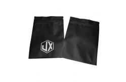 China Matte Black Three Side Seal Cable USB Plastic Packaging Bags With Zipper supplier
