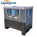 Heavy Duty Plastic Large Coaming Pallet Foldable Box Stackable Reusable Recyclable for sale