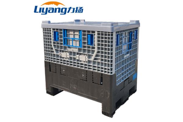 Heavy Duty Plastic Large Coaming Pallet Foldable Box Stackable Reusable Recyclable