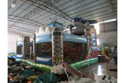 China Playground Equipment Inflatable Airplane Jumping House 8-18 Children Capacity supplier