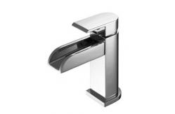 China Chrome Bathroom Tap With Spout Height 83 Mm With Pull Rod Bathroom Fitting supplier