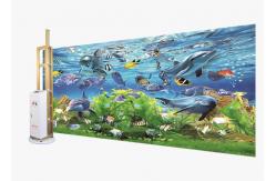 China 3d 2880dpi Direct Wall Inkjet Printer Printhead Automatic Cleaning supplier