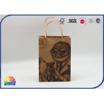 Eco Friendly Customized Kraft Paper Gift Bag Matte Lamination With Handle for sale