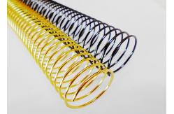 China 4:1 Thickness 2.0mm Metal Spiral Binding Electroplated Gold Silver Wire Coil supplier