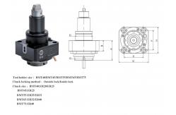 China 0 Degree 90 Degree Bmt 45 Live Tooling Axial Live Tool Holder supplier