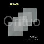 Square  Clear Card Sleeves 73x73mm Size Doube Matte ISO for sale