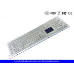 Stainless Steel Industrial Keyboard With Touchpad High Vandal-Proof With USB Interface for sale