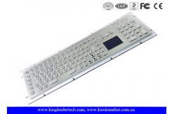 China Stainless Steel Industrial Keyboard With Touchpad High Vandal-Proof With USB Interface supplier