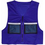 Dark Blue Fluorescent Safety Vests Shrink - Resistant Medium Thickness for sale