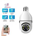 CMOS Outdoor Light Bulb Security Camera , 360 Degree Smart Bulb WiFi Camera for sale