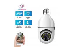 China CMOS Outdoor Light Bulb Security Camera , 360 Degree Smart Bulb WiFi Camera supplier