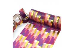 China DIY Craft Washi Tape Printing Machine Gold Foil Washi Tape Manufacturer supplier