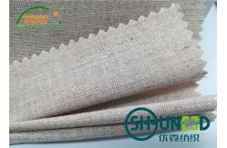 China Chest Canvas Horse Hair Interlining With Good Elasticity Woven Technology supplier