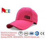 Custom Made Simple Adjustable Golf Hats Pink Tall Relaxed Sports Style for sale