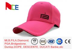 China Custom Made Simple Adjustable Golf Hats Pink Tall Relaxed Sports Style supplier