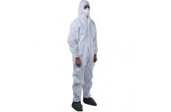 China Fluid Resistant Disposable Medical Gowns Non Woven Coverall With Hood supplier