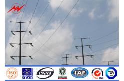 China Conical Steel Power Pole For Distribution Line , Galvanization Electric Utility Poles supplier