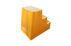 China Heavy Duty Yellow Box Step Stool Polyethylene Step Stool supplier