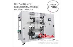 China Fully-automatic Carton Lining Machine Poly Bag Inserter supplier