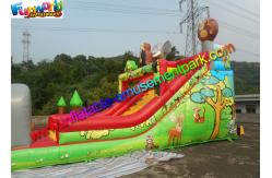 China Customized Jungle Interactive inflatable obstacle course for adults With 18m supplier