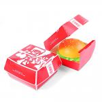 ISO9001 Certified Biodegradable Customized Eco-Friendly Paper Takeaway Food Burger Packaging Box for sale