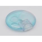 25ml PP Empty Plastic Spray Bottle Credit Card Shape Circle Frosted Clear
